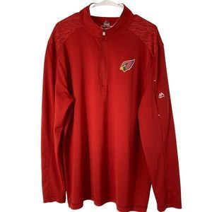 Men’s Majestic Cool Base Size XL Arizona Cardinals Jersey 5359 Top Long Sleeve